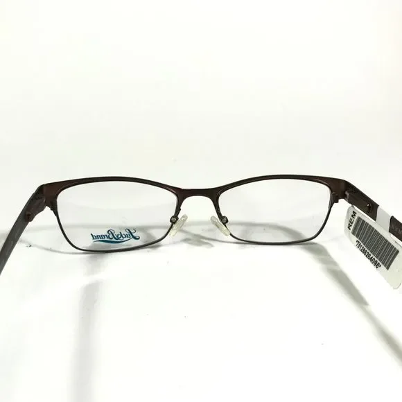 Lucky Brand WIGGLE BROWN Kids Eyeglasses Frames Rectangular Cat Eye 49-17-130 - Picture 9 of 12